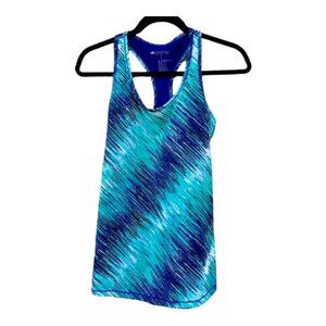 Ideology Abstract Print Racerback Tank Top Small